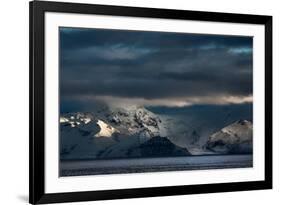 A Dramatic Sunrise over Mountains in Iceland-Alex Saberi-Framed Photographic Print