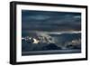 A Dramatic Sunrise over Mountains in Iceland-Alex Saberi-Framed Photographic Print