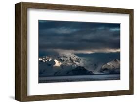 A Dramatic Sunrise over Mountains in Iceland-Alex Saberi-Framed Photographic Print