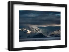 A Dramatic Sunrise over Mountains in Iceland-Alex Saberi-Framed Photographic Print