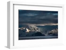 A Dramatic Sunrise over Mountains in Iceland-Alex Saberi-Framed Photographic Print