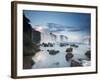 A Dramatic Sunset over Iguacu Waterfalls-Alex Saberi-Framed Photographic Print