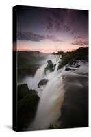 A Dramatic Sunset over Iguazu Falls-Alex Saberi-Stretched Canvas