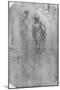 'A Draped Figure, Studies of Machinery Etc.', c1480 (1945)-Leonardo Da Vinci-Mounted Giclee Print