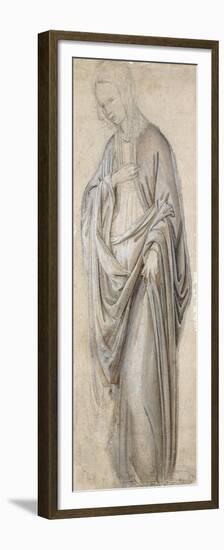 A Drapery Study for a Virgin Annunciate-Francesco Botticini-Framed Premium Giclee Print