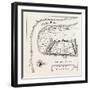 A Draught of the Town and Harbour of Charleston, 1715, USA, 1870S-null-Framed Giclee Print