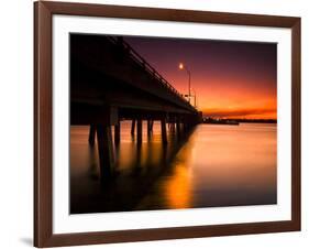 A Drawbridge at Sunset on North Hutchinson Island, Florida-Frances Gallogly-Framed Photographic Print