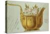 A Drawing of a Large Gilt Metal Kovsh in the Louis XV Style-Carl Faberge-Stretched Canvas