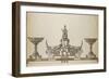 A Drawing of a Silver Oval-Shaped Basket-Carl Faberge-Framed Giclee Print