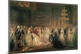 A Drawing Room at St. James's Palace in the Reign of Queen Victoria, Engraved by P. Stacpoole-Jerry Barrett-Mounted Giclee Print