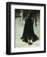 A Dream of Christmas-George Hitchcock-Framed Giclee Print