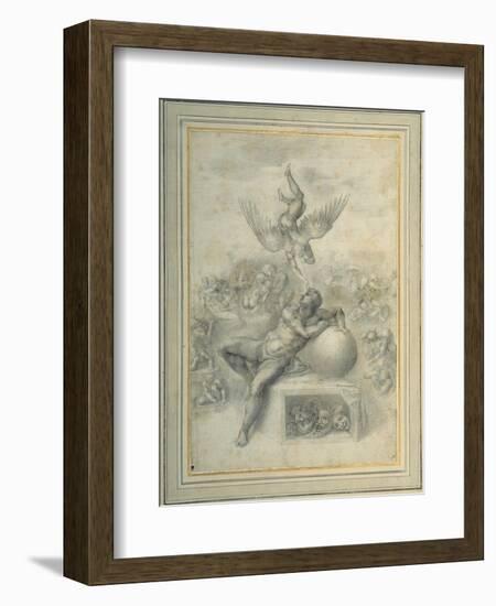 A Dream of Human Life', after Michelangelo Buonarroti-Michelangelo Buonarroti-Framed Giclee Print