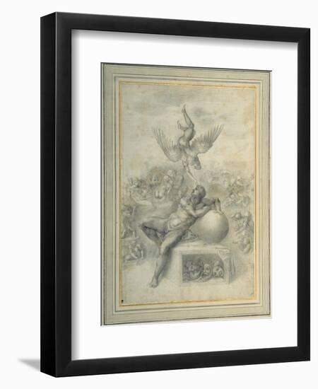 A Dream of Human Life', after Michelangelo Buonarroti-Michelangelo Buonarroti-Framed Giclee Print