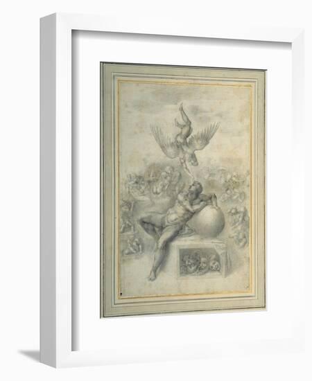 A Dream of Human Life', after Michelangelo Buonarroti-Michelangelo Buonarroti-Framed Giclee Print