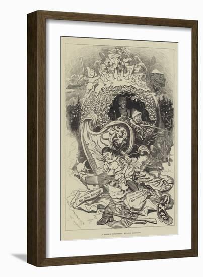 A Dream of Plum-Pudding-Edward Linley Sambourne-Framed Giclee Print