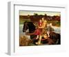 A Dream of the Past: Sir Isumbras at the Ford, 1857-John Everett Millais-Framed Giclee Print