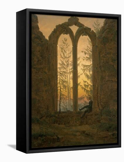 A Dreamer-Caspar David Friedrich-Framed Stretched Canvas