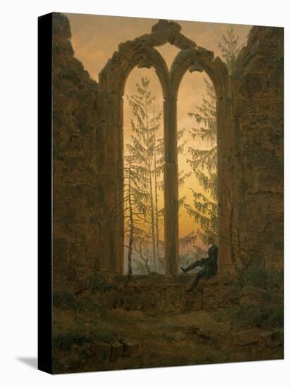 A Dreamer-Caspar David Friedrich-Stretched Canvas