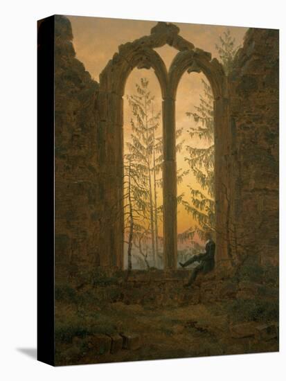 A Dreamer-Caspar David Friedrich-Stretched Canvas