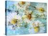 A Dreamy Playful Floral Montage from Acre Flowers, Daisyies and Other Wild Grown Flowers-Alaya Gadeh-Stretched Canvas