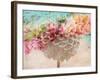 A Dreamy Romantic Floral Montage of a Pon Pon Dahlia with Roses, Photography, Many Layer Work-Alaya Gadeh-Framed Photographic Print