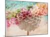 A Dreamy Romantic Floral Montage of a Pon Pon Dahlia with Roses, Photography, Many Layer Work-Alaya Gadeh-Mounted Photographic Print