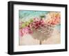 A Dreamy Romantic Floral Montage of a Pon Pon Dahlia with Roses, Photography, Many Layer Work-Alaya Gadeh-Framed Photographic Print