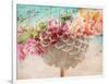 A Dreamy Romantic Floral Montage of a Pon Pon Dahlia with Roses, Photography, Many Layer Work-Alaya Gadeh-Framed Photographic Print