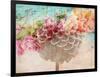 A Dreamy Romantic Floral Montage of a Pon Pon Dahlia with Roses, Photography, Many Layer Work-Alaya Gadeh-Framed Photographic Print