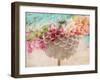 A Dreamy Romantic Floral Montage of a Pon Pon Dahlia with Roses, Photography, Many Layer Work-Alaya Gadeh-Framed Premium Photographic Print