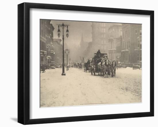 A Dreary Day, 1893-Alfred Stieglitz-Framed Art Print