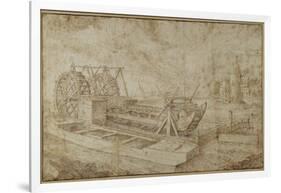 A Dredger on a Canal-Roelandt Jacobsz. Savery-Framed Giclee Print