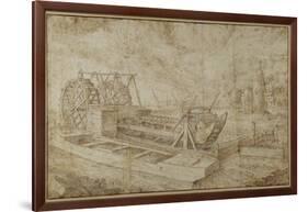 A Dredger on a Canal-Roelandt Jacobsz. Savery-Framed Giclee Print