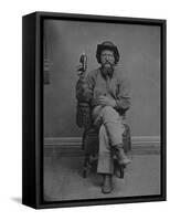 A Drink And A Good Cigar Tintype-null-Framed Stretched Canvas