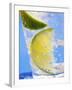 A Drink with Soda Water, Lemon and Ice-null-Framed Photographic Print