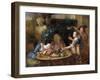 A Drinking Party in the Garden, 1739-Aert Schouman-Framed Giclee Print