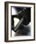 A Drip of Gas Falls from Nozzle at a Gasoline Station-null-Framed Premium Photographic Print