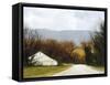 A Drive Through Fall-Miguel Dominguez-Framed Stretched Canvas