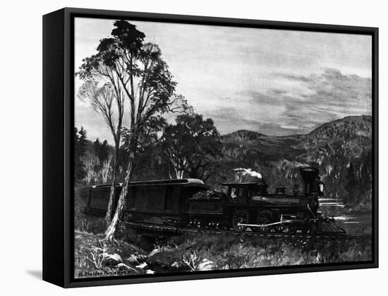 A Drive Through the Country-A. Sheldon Pennoyer-Framed Stretched Canvas