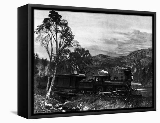 A Drive Through the Country-A. Sheldon Pennoyer-Framed Stretched Canvas