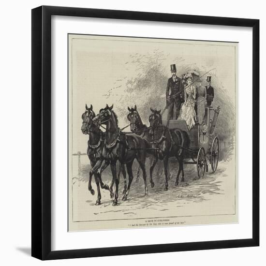 A Drive to Hurlingham-Arthur Hopkins-Framed Giclee Print