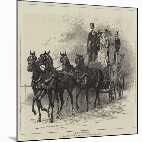 A Drive to Hurlingham-Arthur Hopkins-Mounted Giclee Print