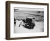 A Drover Travels with His Covered Wagon and Sheep on the Geelong-Baachus Marsh Road-null-Framed Photographic Print