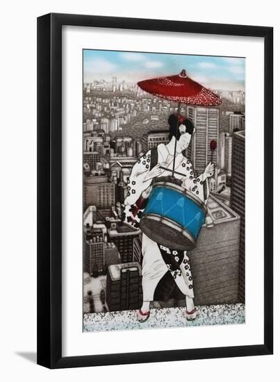 A drum girl, 2007,-Emiko Aida-Framed Giclee Print