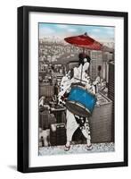 A drum girl, 2007,-Emiko Aida-Framed Premium Giclee Print