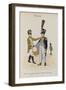 A Drummer and Master Baker of the Prefectural Guard of Hamburg, C.1806 (Colour Litho)-Christoph Suhr-Framed Giclee Print