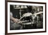 A Drummer on the Rock Concert-Kuzma-Framed Photographic Print