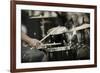 A Drummer on the Rock Concert-Kuzma-Framed Photographic Print