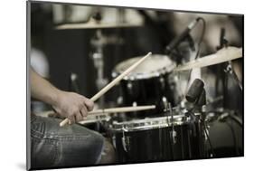 A Drummer on the Rock Concert-Kuzma-Mounted Photographic Print