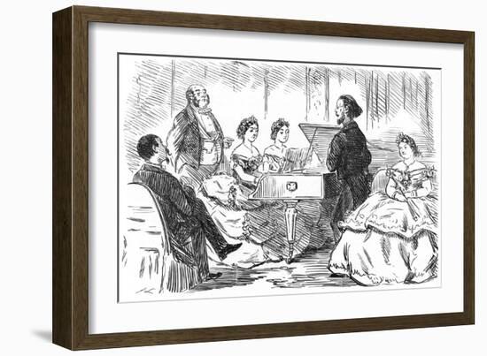 A Duet under Difficulties, 1863-null-Framed Art Print